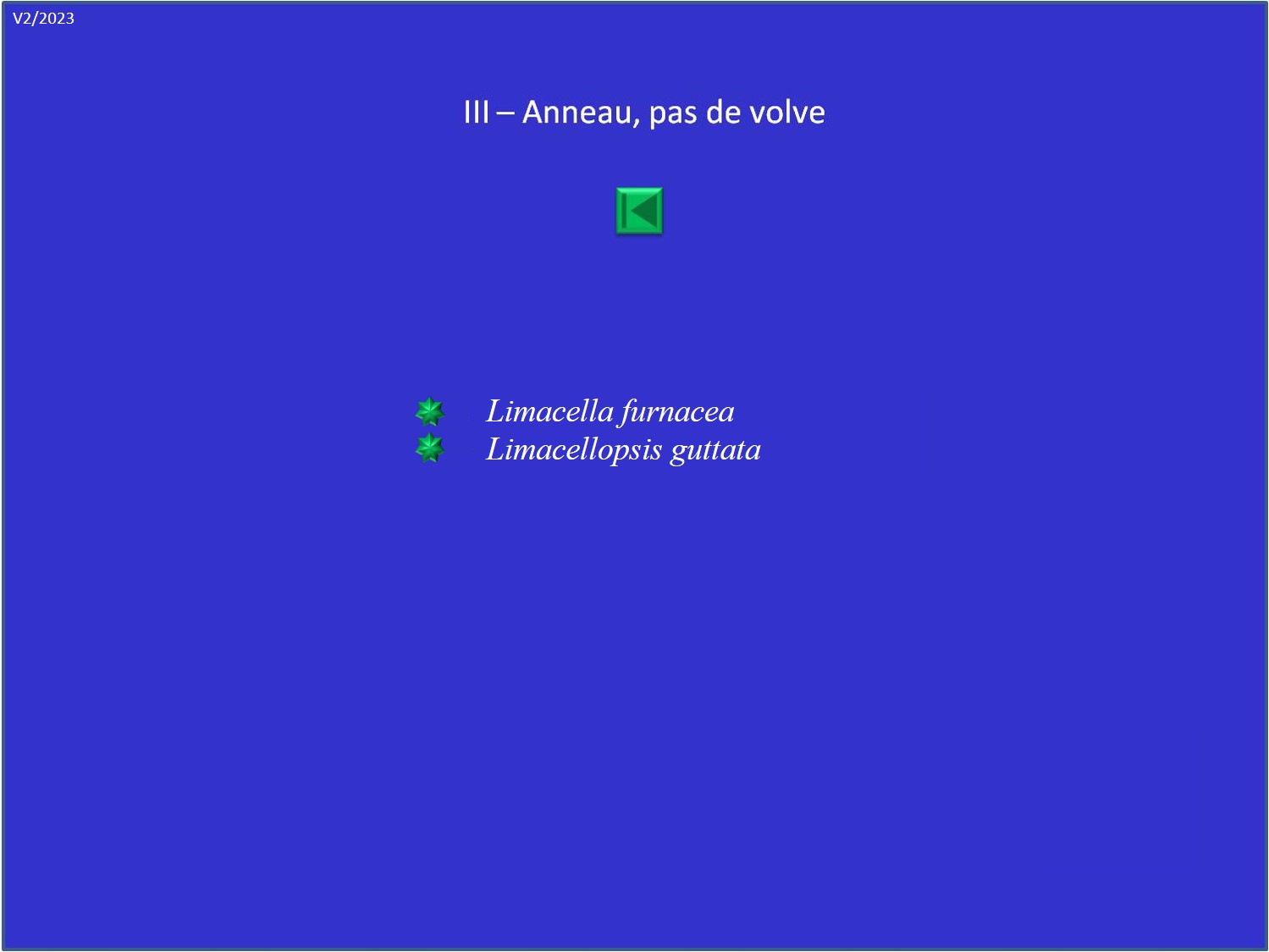 Amanites - Liste III: