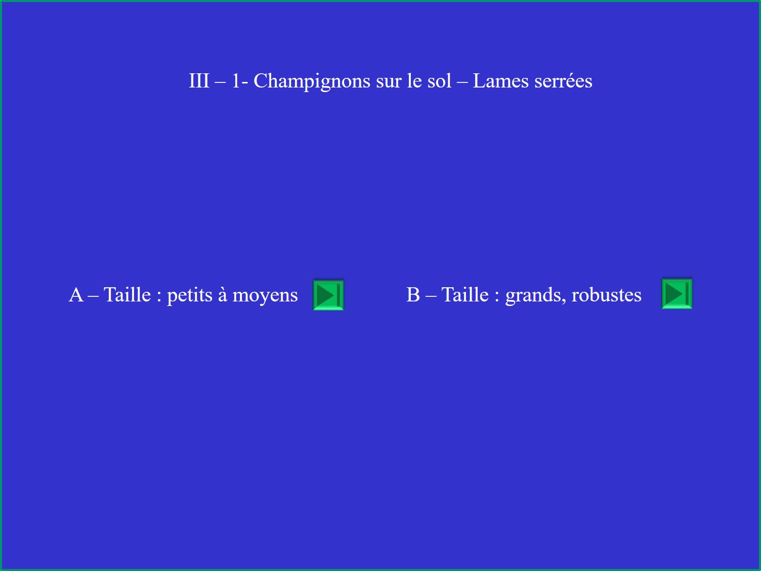 Clitocybes - Liste III-1-a & b